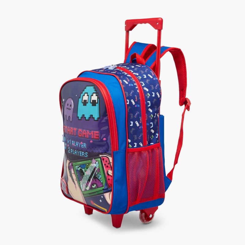 sami_studio 16 Inch Trolley-Start Game-Set Of 5-2 Cmprt With Zip- (Polyester ) Multicolor \ 34X20X47.5 - Image 4